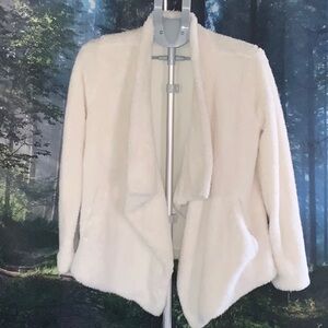 Juicy Couture Cream Teddy Jacket with Relaxed Fit